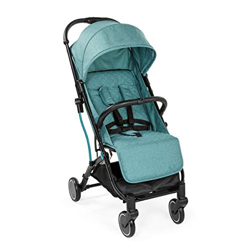 Chicco TrolleyMe - Silla de paseo compacta tipo trolley, con asa para transporte, verde turquesa (Emerald)