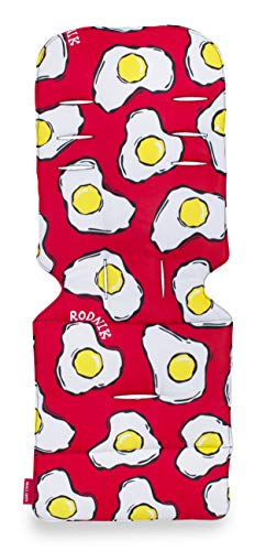 Colchoneta Universal de Maclaren: Accesorio para Sillas de Paseo que Aporta Estilo y Comodidad, Reversible, Lavable a Máquina, se Adapta a Maclarens y Mayoría de las Marcas, Color Fried Eggs