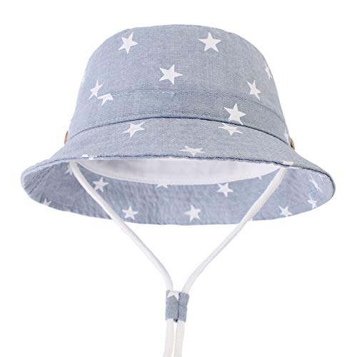 DRESHOW Sun del bebé sombrero del niño de Protección Solar Cap Animal unisex del verano del sombrero del cubo con la correa de barbilla UPF 50+