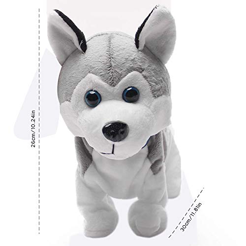 eiseyen TXR de 0204 Perros de peluche juguete Husky gris Inteligencia Robot de voz