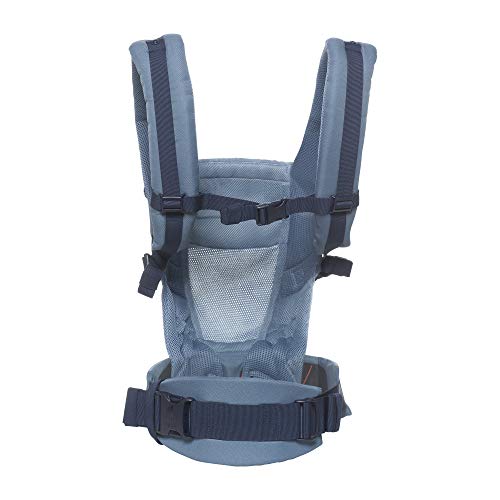 Ergobaby Mochila Portabebe Ergonómico Recien Nacido, Adapt Cool Air Mesh, Porta Bebes en Mochilas (Oxford Blue)