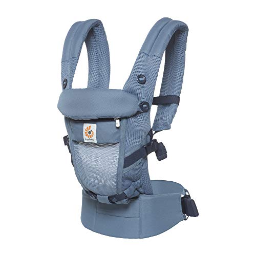 Ergobaby Mochila Portabebe Ergonómico Recien Nacido, Adapt Cool Air Mesh, Porta Bebes en Mochilas (Oxford Blue)