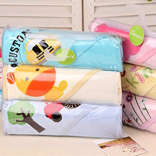 Ericcay Toalla con Capucha Toallas De Casual Chic Baño para Bebés Toalla De Algodón Poncho De Baño para Bebés Recién Nacidos Niños Pequeños (Color Aleatorio) (Color : Colour, Size : Size)