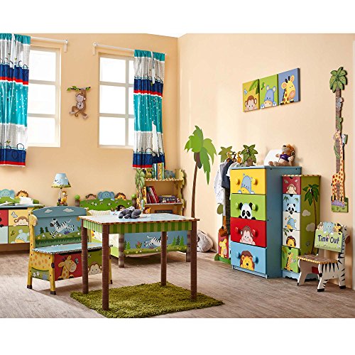 Fantasy Fields Sunny Safari KYW-8268A Estantería de Madera, 56 x 29 x 96 cm, Multicolor