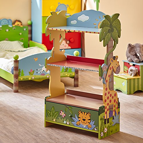 Fantasy Fields Sunny Safari KYW-8268A Estantería de Madera, 56 x 29 x 96 cm, Multicolor