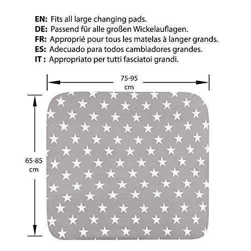 Funda cambiador bebe algodon rizo - 2 fundas para colchoneta cambiador-es bañera-s - 3 tamaños