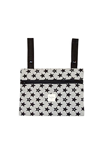 Fundas BCN ® - A22/9399 - Bolso Organizador Universal para Carrito -Miniclutch - Estampado Fun Black Star