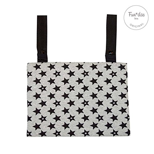 Fundas BCN ® - A22/9399 - Bolso Organizador Universal para Carrito -Miniclutch - Estampado Fun Black Star