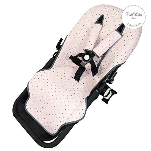 Fundas BCN ® - F125/4597 - Colchoneta para silla de paseo Bugaboo Cameleon ® 3 – Little Fun Peach