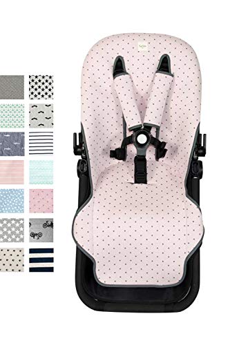 Fundas BCN ® - F125/4597 - Colchoneta para silla de paseo Bugaboo Cameleon ® 3 – Little Fun Peach