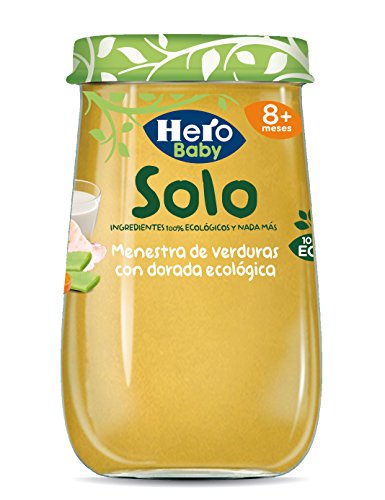 HERO Baby Solo menestra de verduras con dorada 100% ecológica tarrito 190 gr