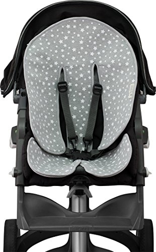 JANABEBE Colchoneta para Quinny Moodd, Stokke y Cybex (White Star)