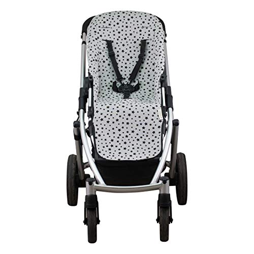 JANABEBE Colchoneta para UPPABABY vista y cruz (Black Star)