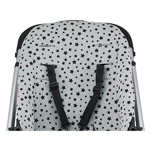 JANABEBE Colchoneta para UPPABABY vista y cruz (Black Star)