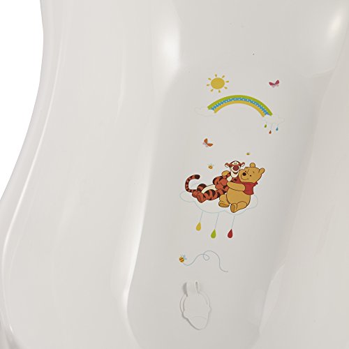 keeeper Bañera Ergonómica con Tapón Winnie, De 0 a 12 Meses, 84 cm, Maria, Blanco