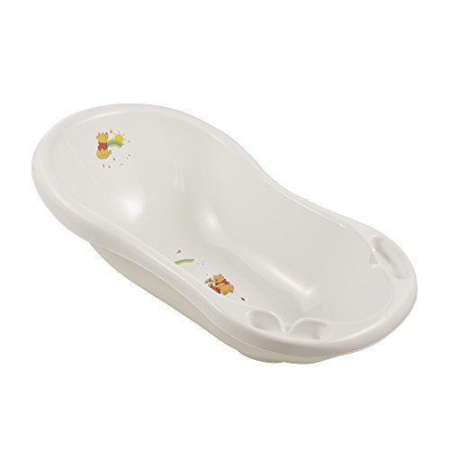 keeeper Bañera Ergonómica con Tapón Winnie, De 0 a 12 Meses, 84 cm, Maria, Blanco