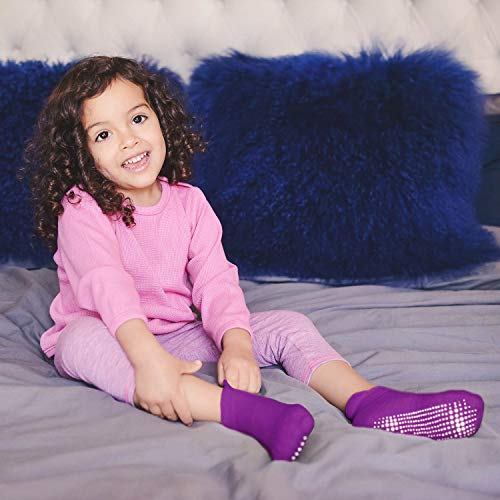 LA Active Tobillera Calcetines Antideslizantes - 6 Pares - para Bebé Niños Niñas Infantil Recién Nacido (Arco Iris, 12-36 Meses)