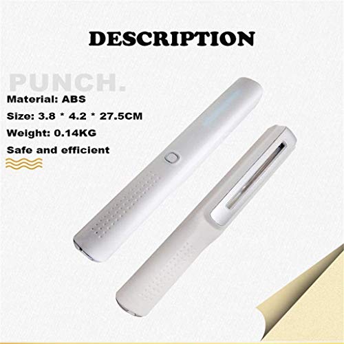 La desinfección UV Esterilizador Wand, Esterilizador portátil portátil de Viaje Desinfección UV de la lámpara for el hogar, WC, Zona de Mascotas, Coches, 99,99% Tasa de esterilización, Blanco, 27.5 *