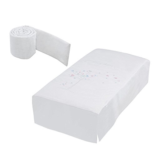 Micuna TX-700 AURA - Kit Edredón y Protector, Unisex, Blanco