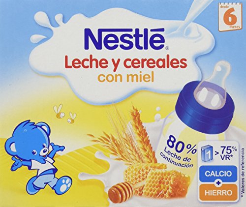 Nestlé - Leche y Cereales con Miel - Paquete de 2 x 250 ml - Total: 500 ml