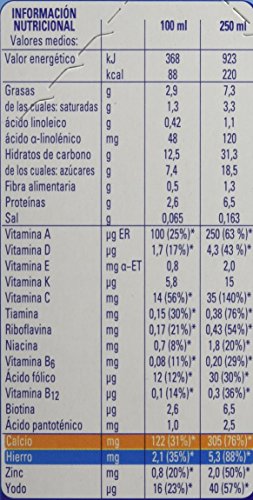 Nestlé - Leche y Cereales con Miel - Paquete de 2 x 250 ml - Total: 500 ml