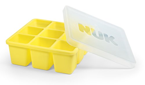 NUK 10255257 - Molde para congelar comida de bebé (9 porciones de 60 ml, se pueden descongelar por separado, sin BPA, 1 unidad)