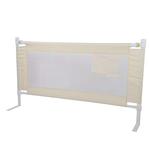 Riel de Cama de Seguridad Anti-caída para Infantil, Barandilla de Cama Plegable con Hebilla Bloqueable para Bebé, Elevación Vertical Ajustable, Carril de Cama Barrera de Cama para Niños(150 x 68 cm)