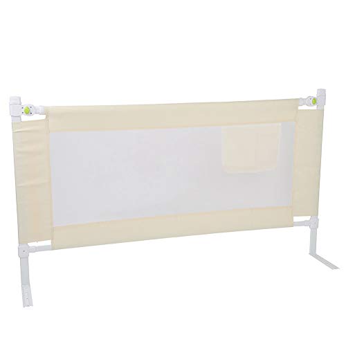 Riel de Cama de Seguridad Anti-caída para Infantil, Barandilla de Cama Plegable con Hebilla Bloqueable para Bebé, Elevación Vertical Ajustable, Carril de Cama Barrera de Cama para Niños(150 x 68 cm)