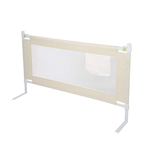 Riel de Cama de Seguridad Anti-caída para Infantil, Barandilla de Cama Plegable con Hebilla Bloqueable para Bebé, Elevación Vertical Ajustable, Carril de Cama Barrera de Cama para Niños(150 x 68 cm)