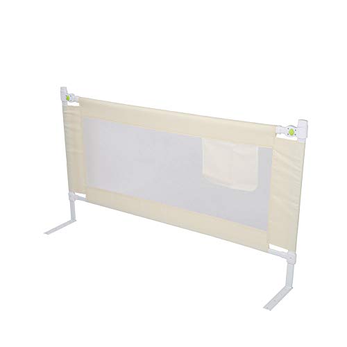 Riel de Cama de Seguridad Anti-caída para Infantil, Barandilla de Cama Plegable con Hebilla Bloqueable para Bebé, Elevación Vertical Ajustable, Carril de Cama Barrera de Cama para Niños(150 x 68 cm)