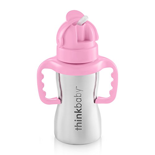 Thinkbaby Thinkster de acero inoxidable pulido, color rosa