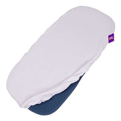 Tititnins® - Pack 2ud Funda Colchón Capazo Bugaboo Fox PIQUE BLANCO - Sabana Capazo Bajera Ajustable (100% Algodón)