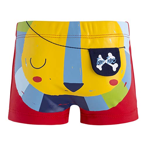 Tuc Tuc Boxer NIÑO Pirates Bañador de natación, Rojo (Rojo 3), 80 (Tamaño del Fabricante:1A) para Bebés