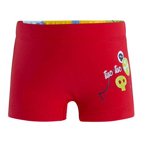 Tuc Tuc Boxer NIÑO Pirates Bañador de natación, Rojo (Rojo 3), 80 (Tamaño del Fabricante:1A) para Bebés