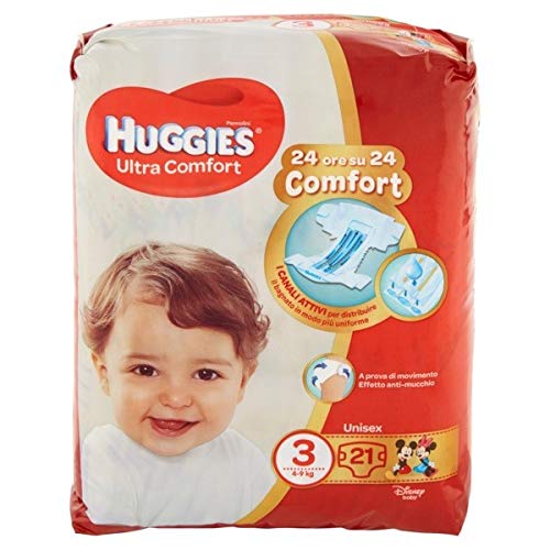 ultra comfort size 3 (4-9 kg) 21 diapers