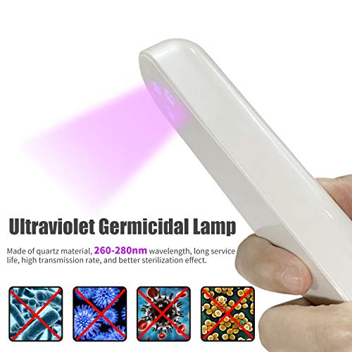 Ultravioleta germicida de la lámpara LED UV Esterilizador Esterilizador luz del coche eléctrico desinfectante Eliminator desodorización Esterilizador for armario de zapatos gabinete esterilizadores Co