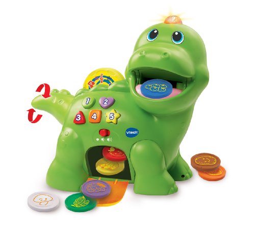 VTech Baby 157703 Feed Me Dino - Juguete para bebé, color verde