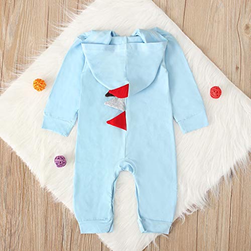 YWLINK Monos para Unisex Bebé ReciéN Nacido NiñOs NiñAs Dinosaurio con Capucha Mameluco Mono Trajes Conjunto Ropa Bebé De 3-24 Meses Ropa Abrigada De OtoñO E Invierno Pijamas