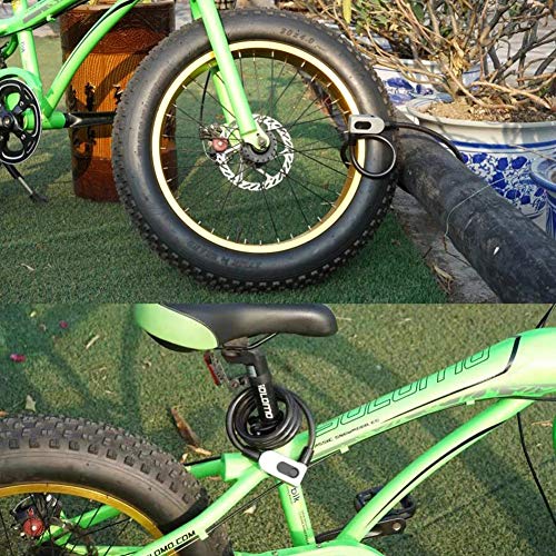 ZYZZ Bloqueo de Bicicletas, Caja de Seguridad antirrobo Cadena de la Bicicleta de Bloqueo, Ligero, Que Sirve para Bicicletas de montaña y Puerta de la Motocicleta Vespa de la Bici