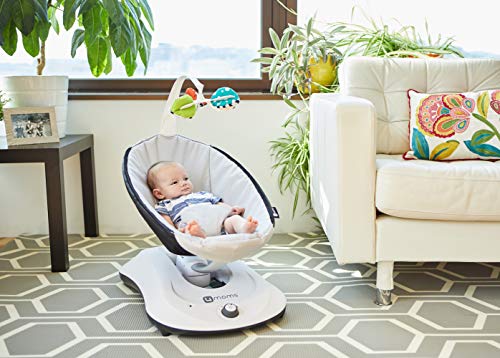 4moms rockaRoo, Hamaca Compacta para Bébés con Movimiento Deslizante de Delante a Atrás