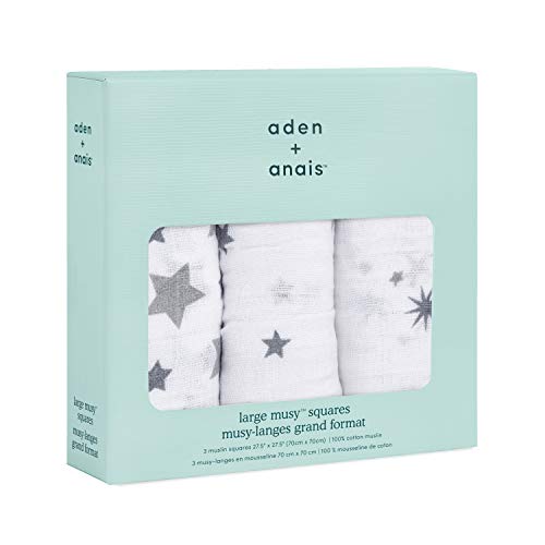 Aden + Anais Musy Twinkle - Pack de 3 muselinas