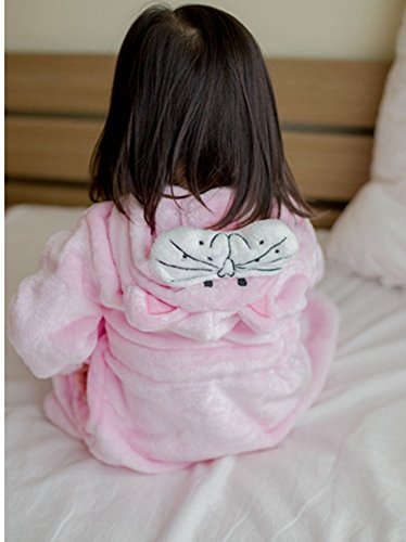 Albornoz Niña Camisones Disfraz de Peluche Animales Ropa De Dormir con Capucha Baño Costume Halloween Carnaval Pijamas Batas para bebé Chicas Chicos niños