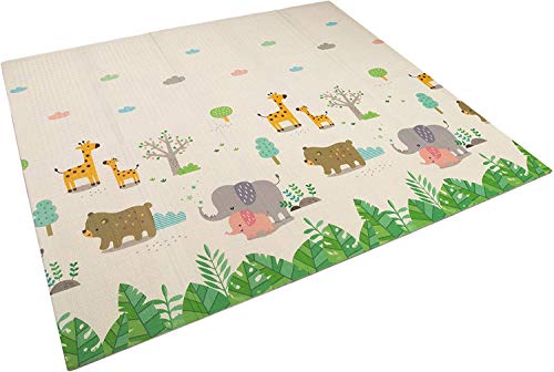 Alfombra infantil plegable Suelo para bebes acolchado alta calidad resistente 2 caras 180 cm x 160 cm (Modelo 2)