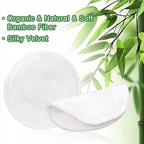 Algodón desmaquillante lavable fibra de bambú lavable 16, más diadema para el pelo de terciopelo, red de limpieza natural de bambú, algodón reutilizable, cero residuo, disco desmaquillante orgánico,