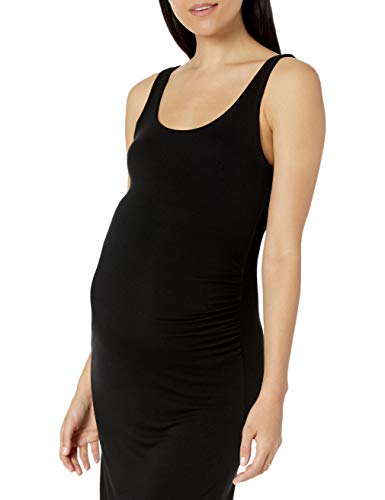 Amazon Essentials Vestido sin Mangas de Maternidad Maternity-Nursing-Dresses, Negro, US L (EU L - XL)