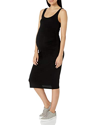 Amazon Essentials Vestido sin Mangas de Maternidad Maternity-Nursing-Dresses, Negro, US L (EU L - XL)