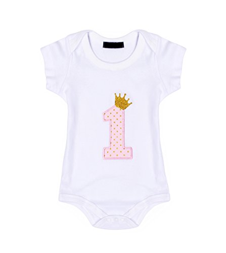 AmzBarley Recién Nacida Bebé Niña Vestido Cumpleaños Treaje Tutú Falda Romper con Diadema 3pcs Conjunto Primer Cumpleaños Mameluco Disfraz para Fiesta Carnaval Ceremonia