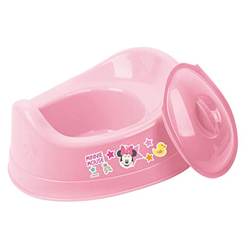 ARDITEX WD12690 Orinal de Plástico con tapa de 26.5x22.5x20cm de DISNEY-Minnie