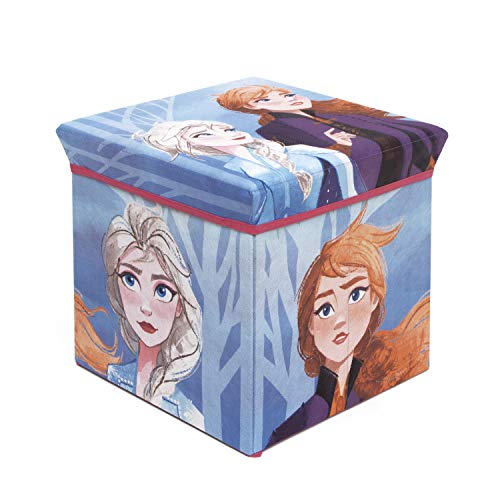 ARDITEX WD12905 Asiento Guardatodo Textil Plegable de 30x30x30cm de Disney-Frozen II