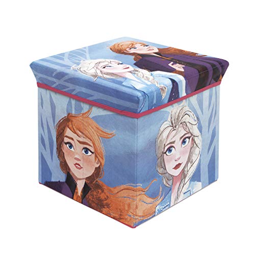 ARDITEX WD12905 Asiento Guardatodo Textil Plegable de 30x30x30cm de Disney-Frozen II